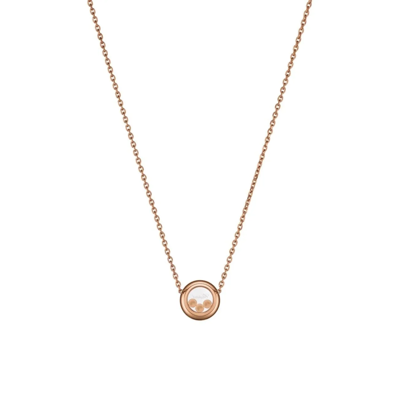 Happy Diamonds Icons Ethical Rose Gold Diamond Pavé Necklace