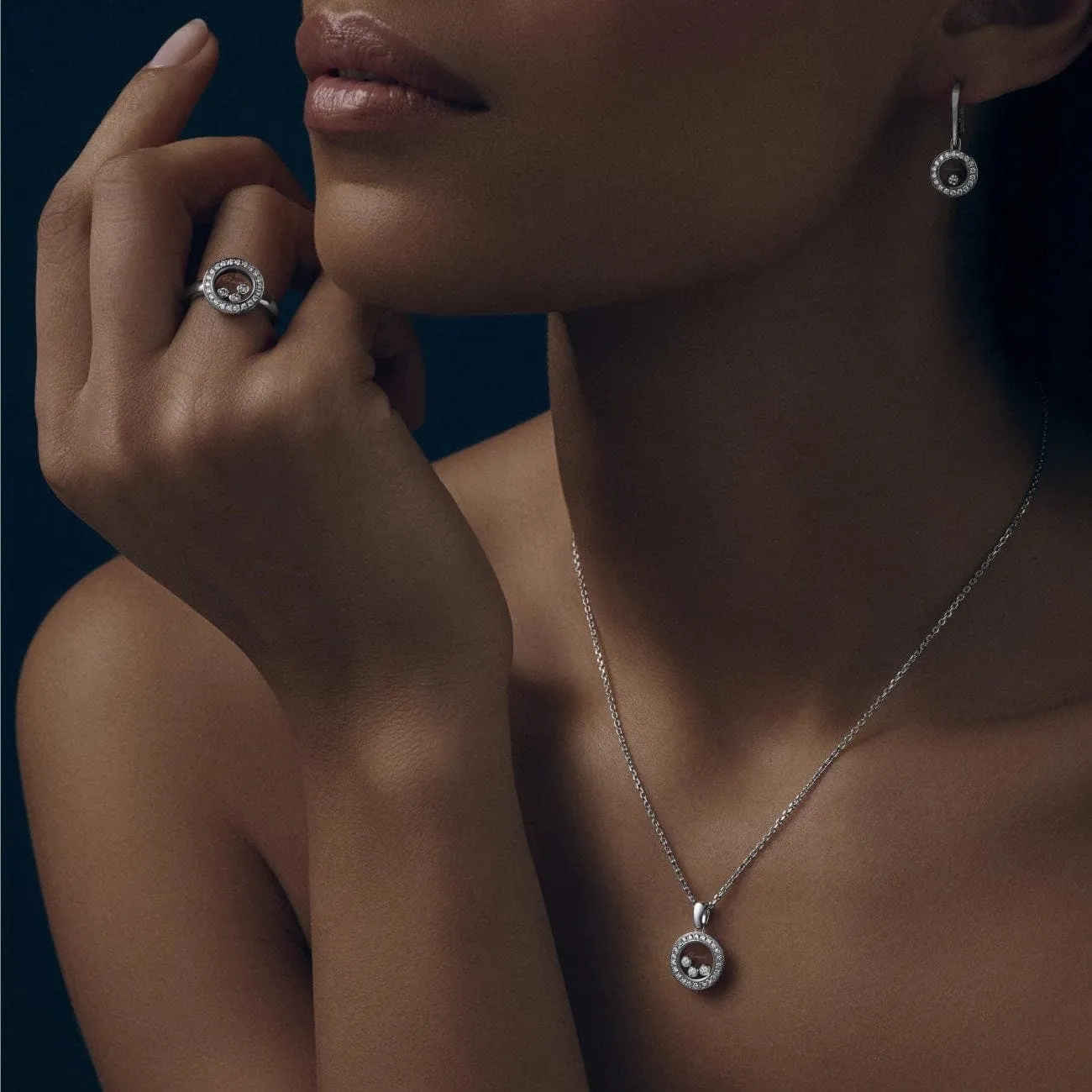 Happy Diamonds Icons Ethical White Gold Diamonds Pendant Necklace