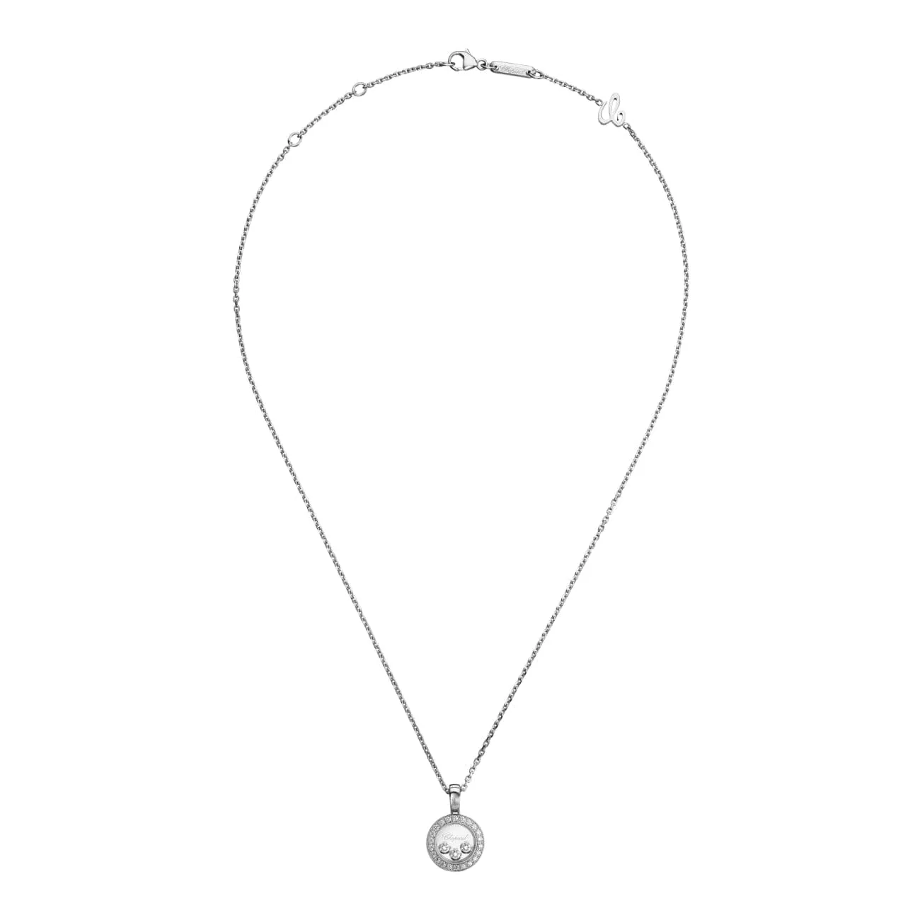 Happy Diamonds Icons Ethical White Gold Diamonds Pendant Necklace