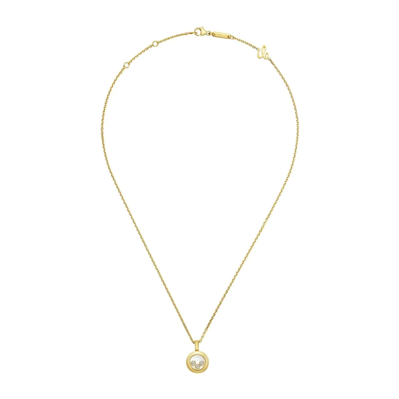 Happy Diamonds Icons Ethical Yellow Gold Diamonds Pendant Necklace
