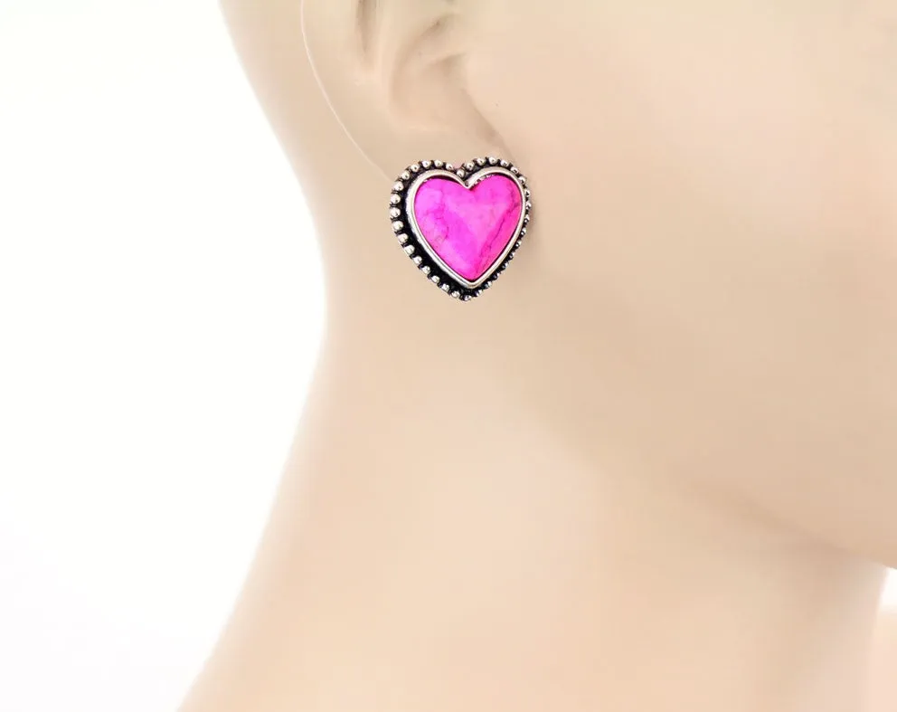 Heart of Texas Stud Earrings