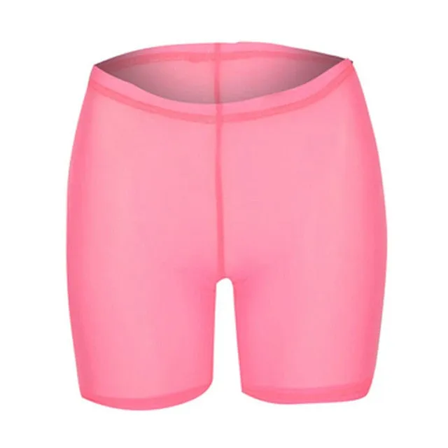 High waist women swimwear hot shorts Summer beachwear bikini mesh cover up Transparent swimsuit female Swimming bahing Suit 2019