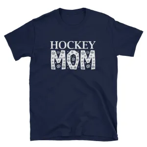 Hockey Mom T Shirt Navy Unisex Hockey Mom T Shirt Sporty Mom Tee