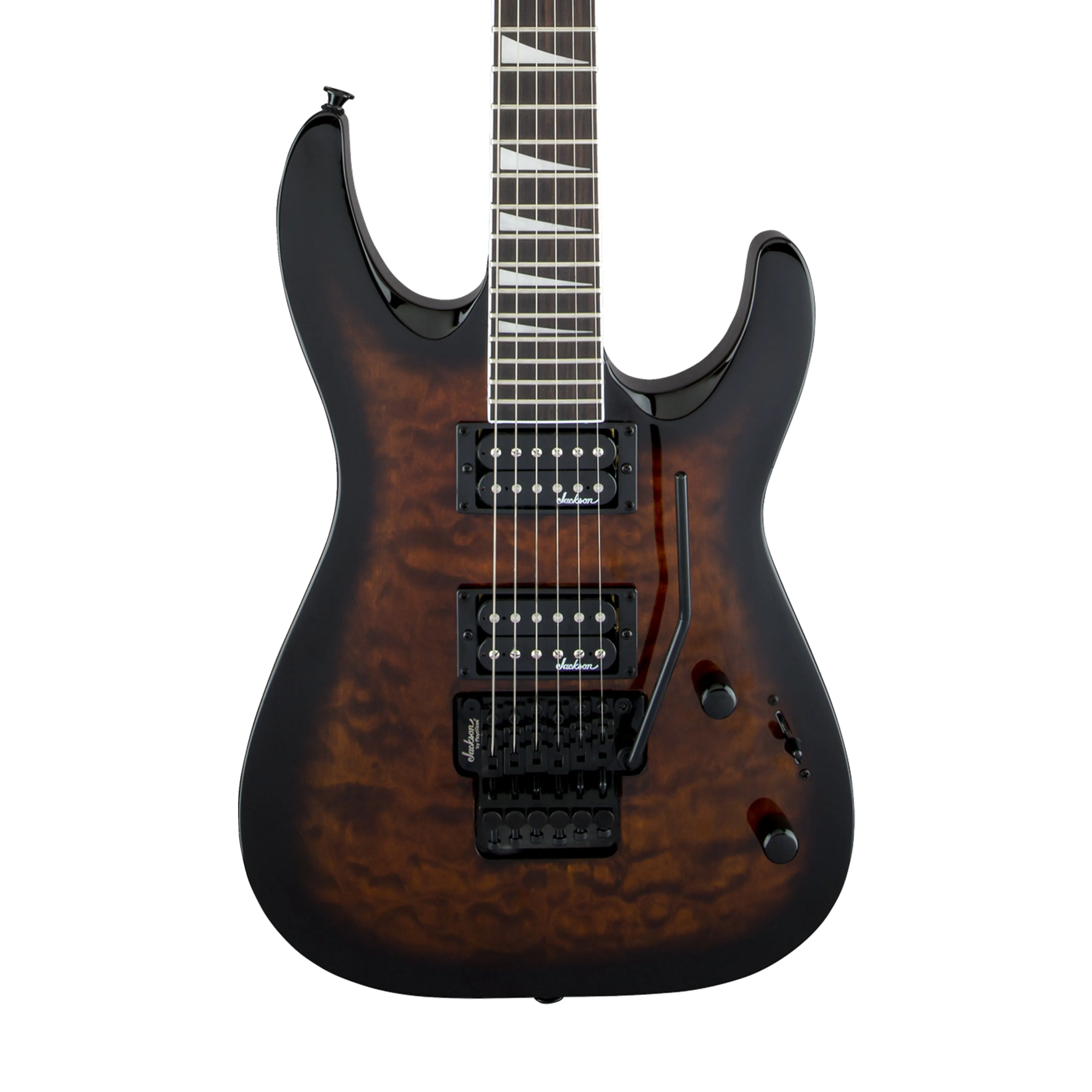 Jackson JS Series Dinky Arch Top JS32Q DKA Electric Guitar, Amaranth FB, Dark Sunburst