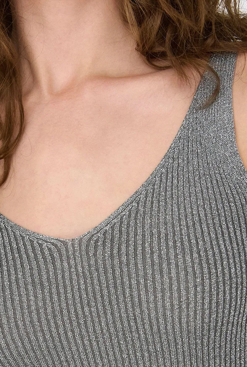 JDY BODILLA LUREX SL KNIT TOP