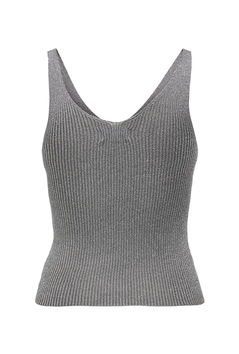 JDY BODILLA LUREX SL KNIT TOP