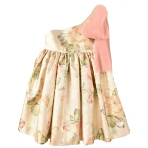 JOSE VARON - Gold Off The Shoulder Dress