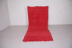 Large Moroccan Red Rug - 5 x 11 Feet