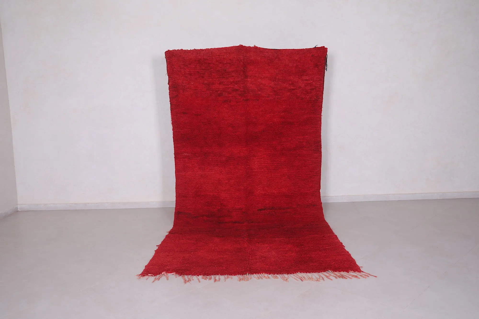 Large Moroccan Red Rug - 5.3 x 10.6 Feet