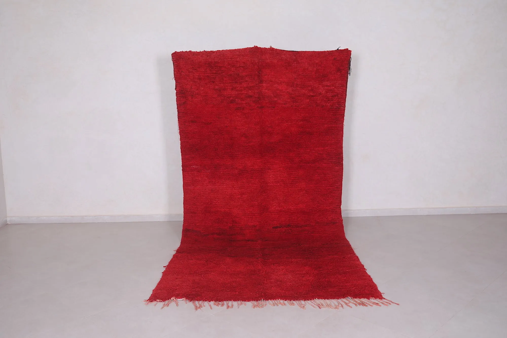 Large Moroccan Red Rug - 5.3 x 10.6 Feet