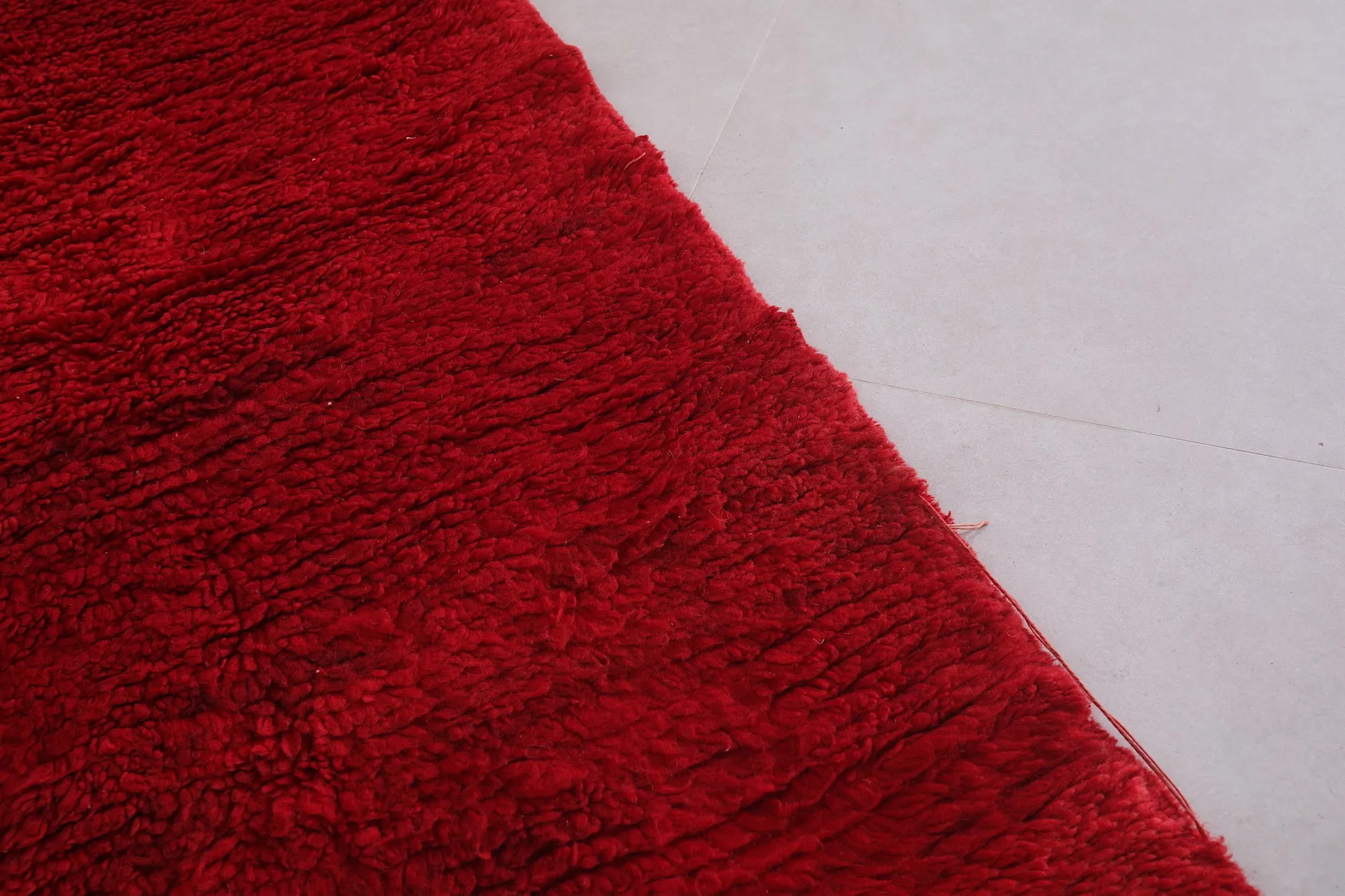 Large Moroccan Red Rug - 5.3 x 10.6 Feet