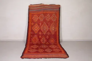 Large Vintage Moroccan Rug 5.4 x 12.2 FT - Handwoven Bohemian Charm