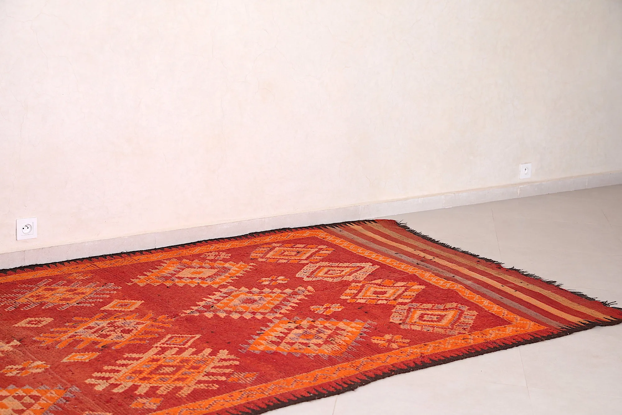 Large Vintage Moroccan Rug 5.4 x 12.2 FT - Handwoven Bohemian Charm