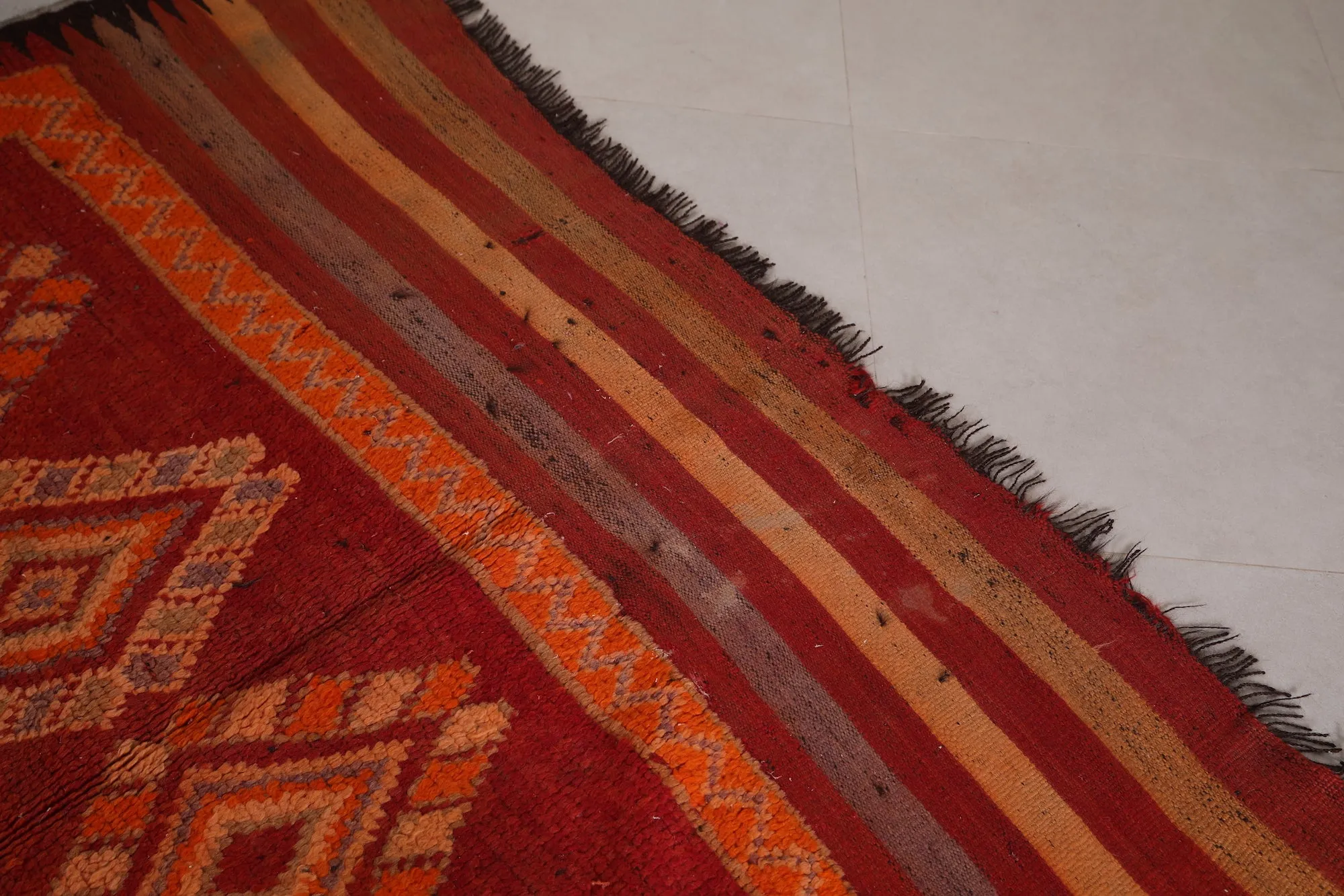 Large Vintage Moroccan Rug 5.4 x 12.2 FT - Handwoven Bohemian Charm