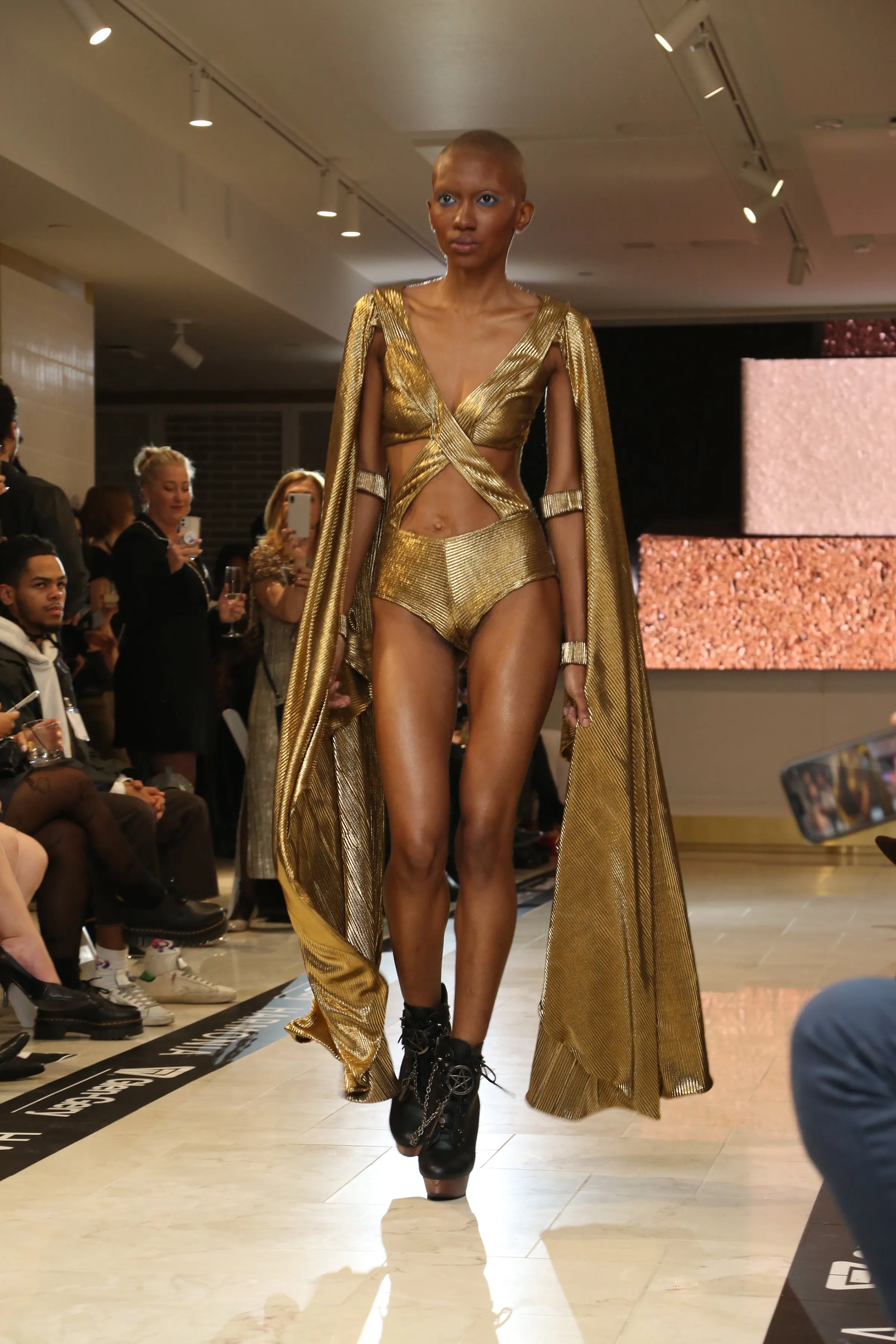 Lemuria 002 Metallic Bodysuit by Dani Watanabe