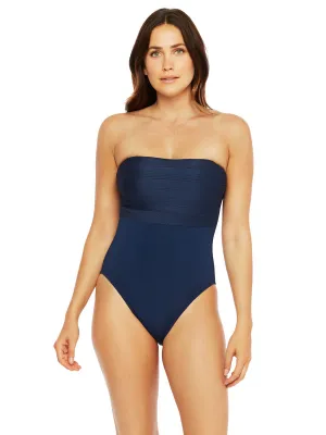 Let's Duet Bandeau One Piece Indigo