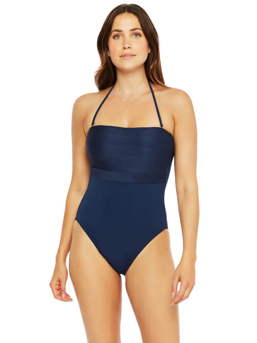 Let's Duet Bandeau One Piece Indigo
