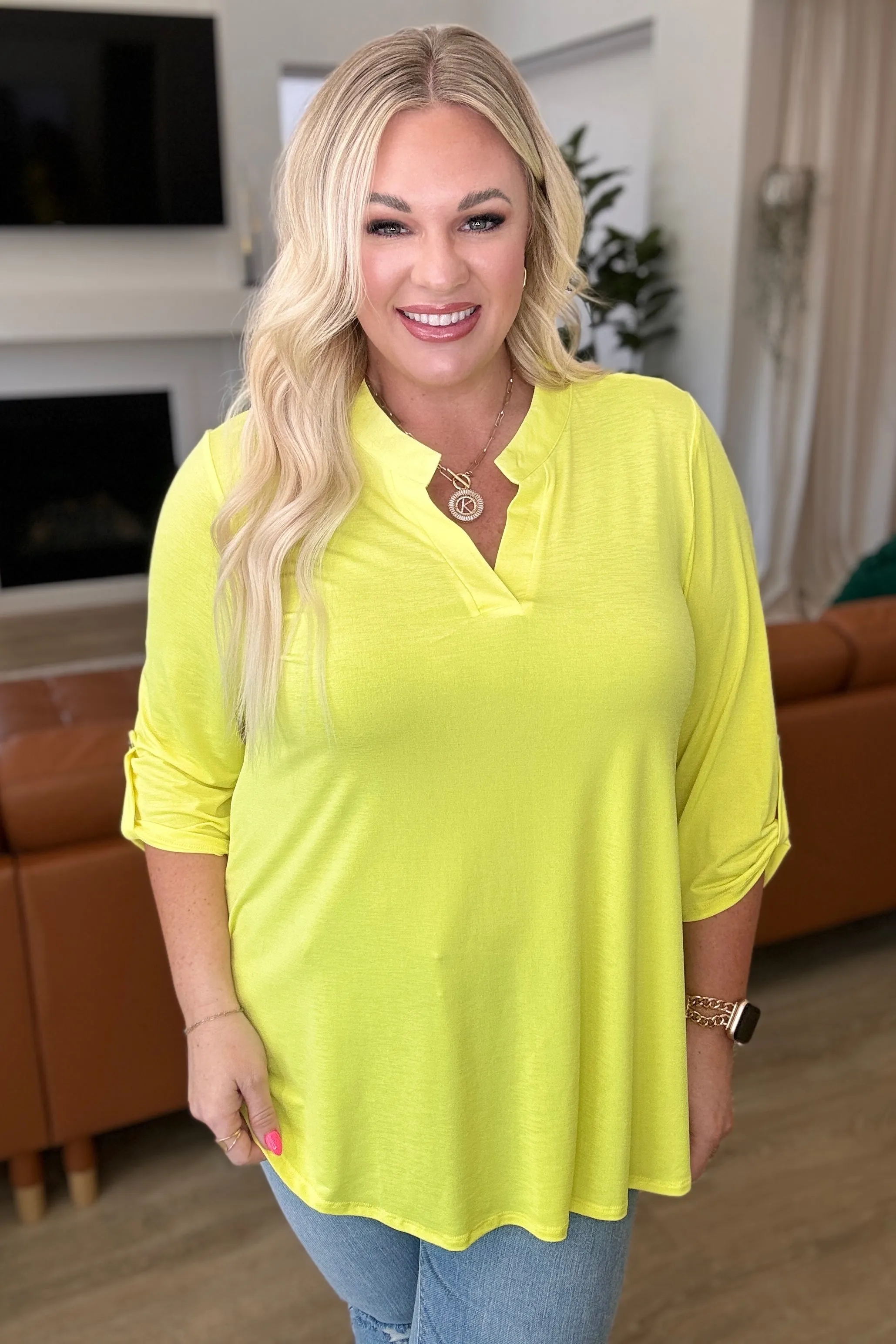 Lizzy Top in Neon Yellow