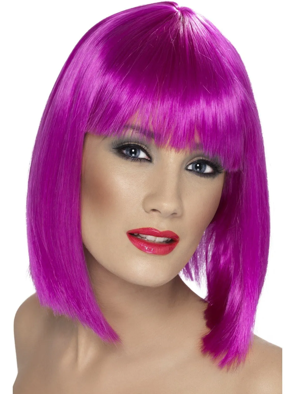 Long Bob Wig Neon Purple