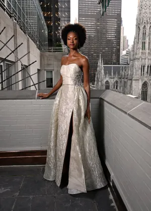 Look 26: Crushed Ice Cannes Bustier Gown