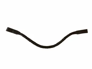 Lumiere Browband Plaited and Rolled Leather (L7305)