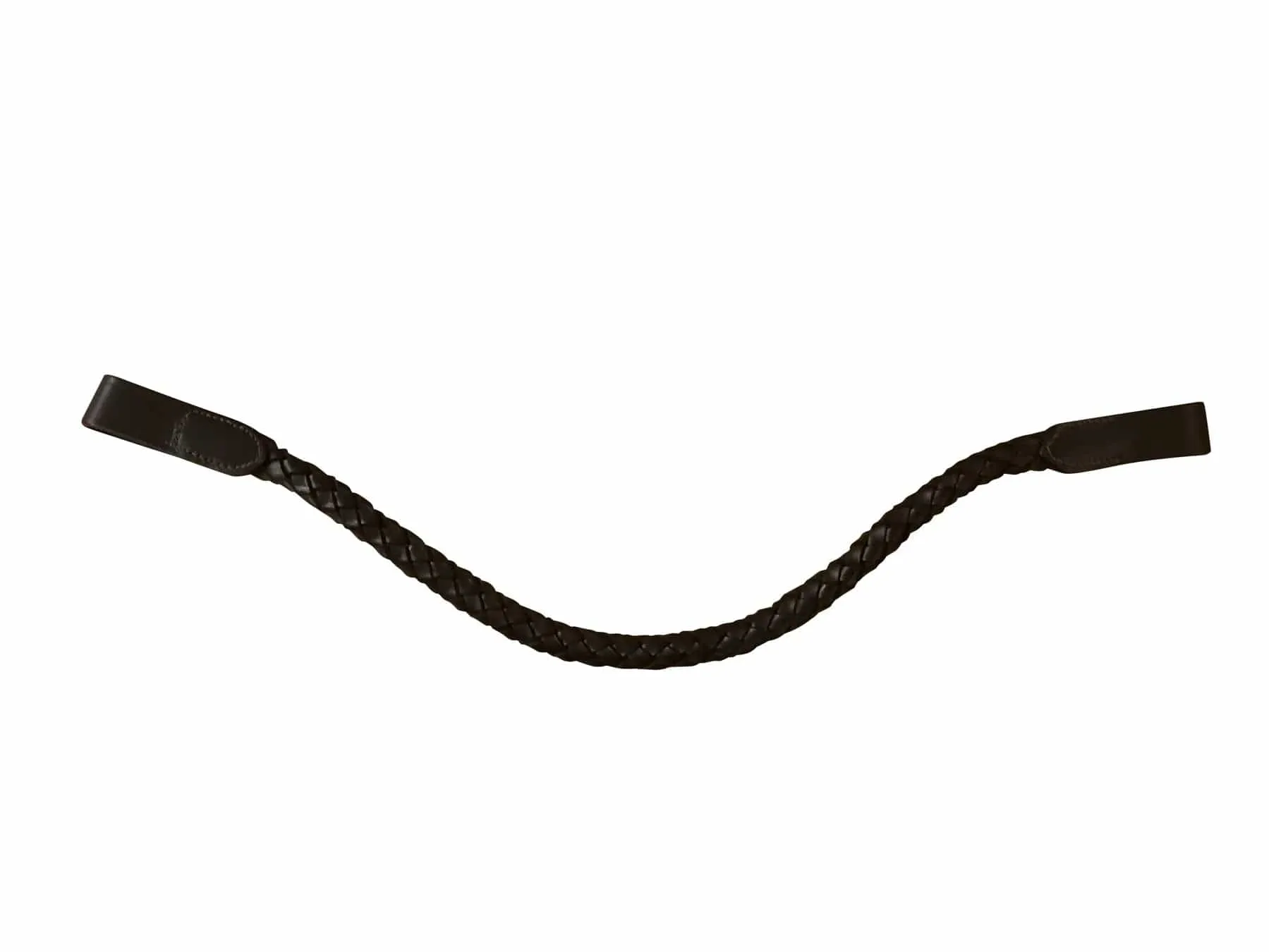 Lumiere Browband Plaited and Rolled Leather (L7305)