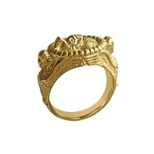 Matthia's & Claire Etrusca Soldier & Falcon Signet Ring