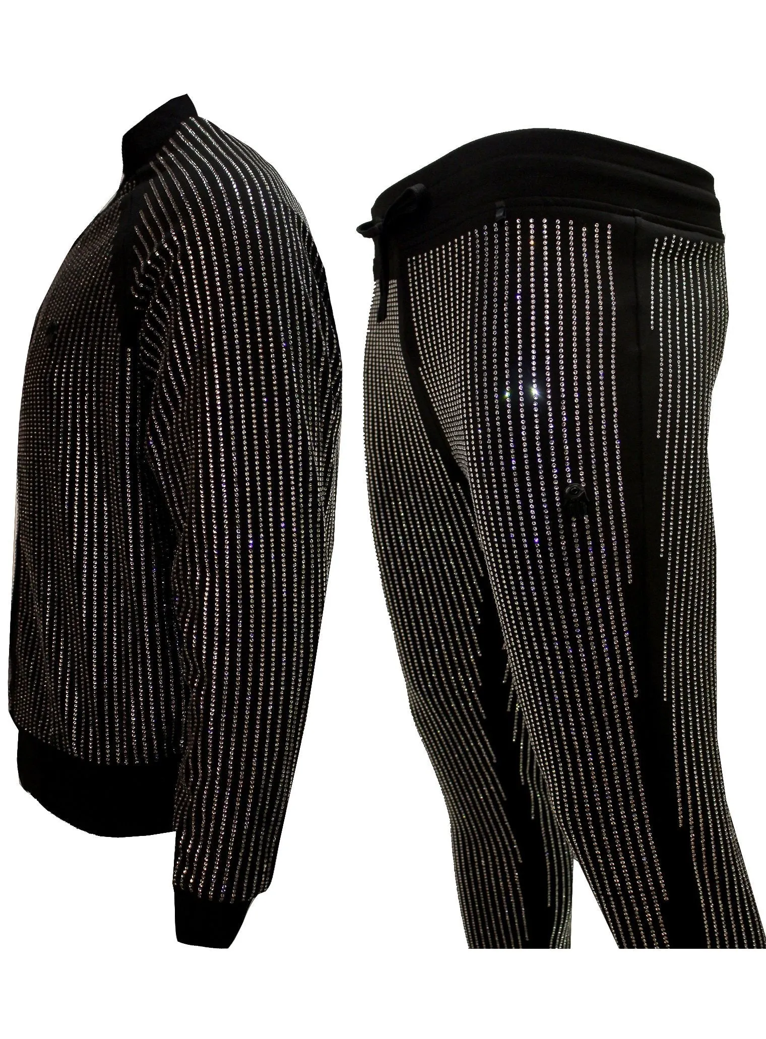 Men's Diamond Pants-Black/Clear
