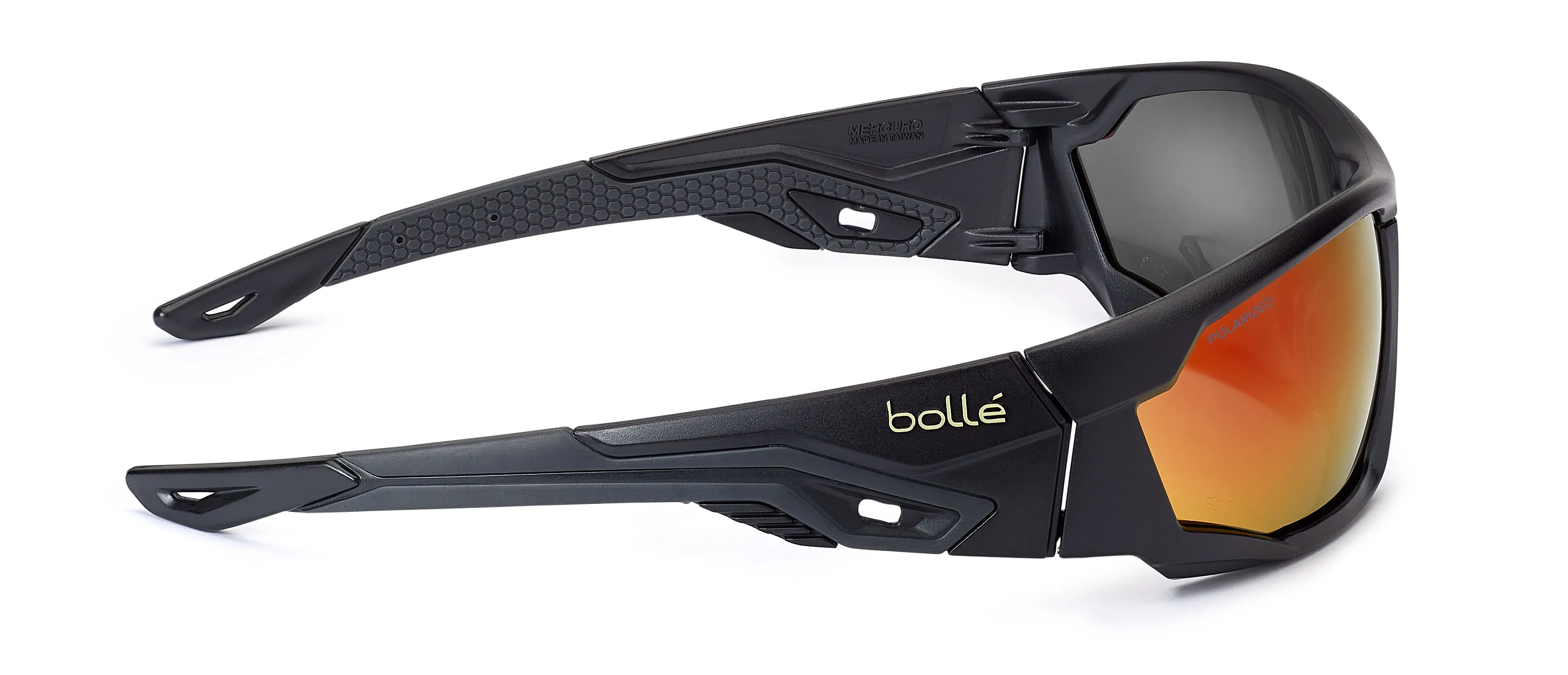 Mercuro Polarised Lens Glasses - Black/Red