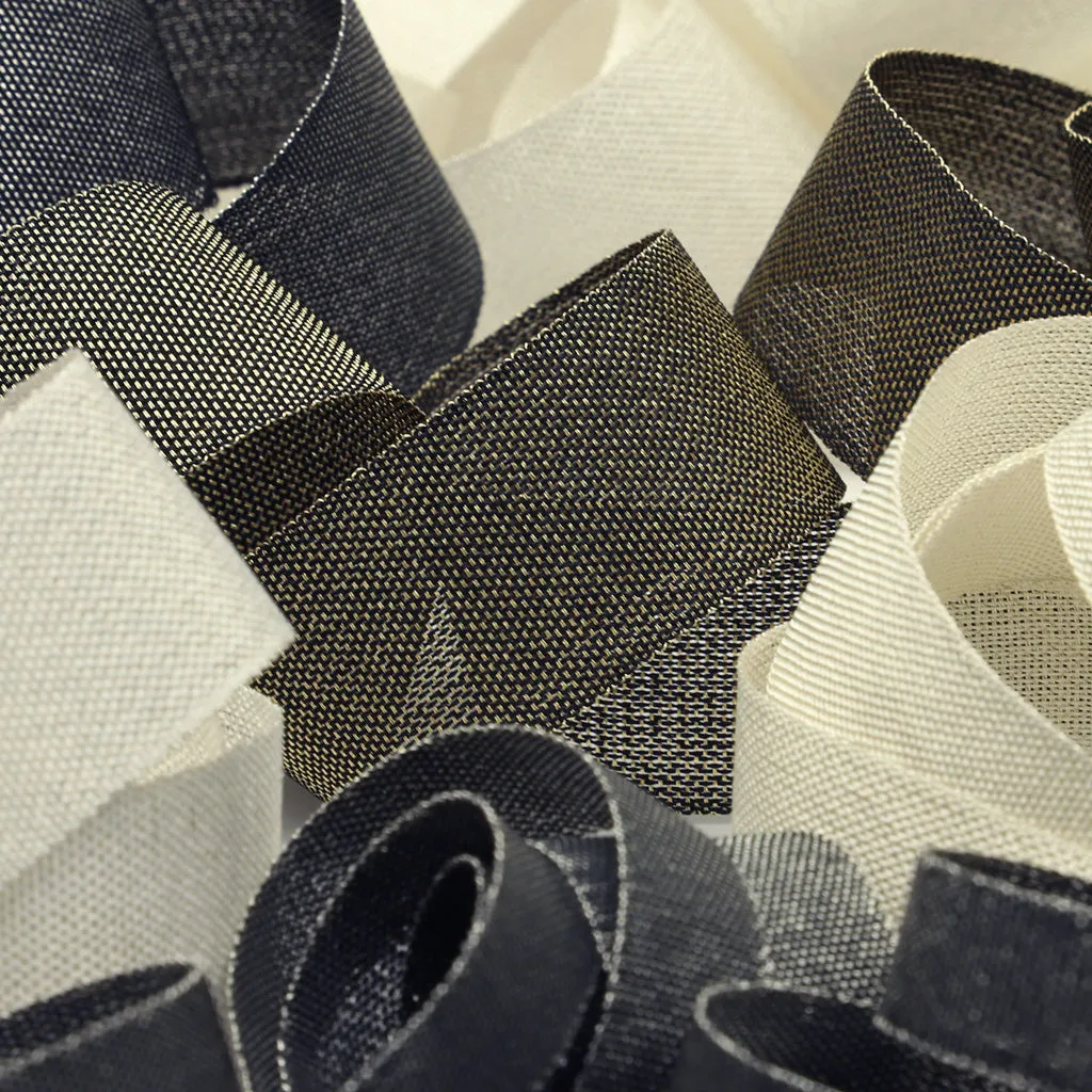 Metallic Ribbon #4 Black & Silver