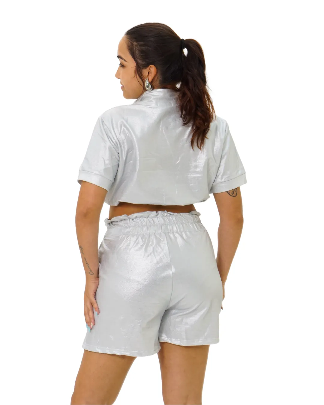 METALLIC SHORT SET