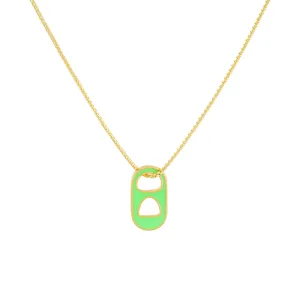 Mini Enamel Soda Can Top Necklace