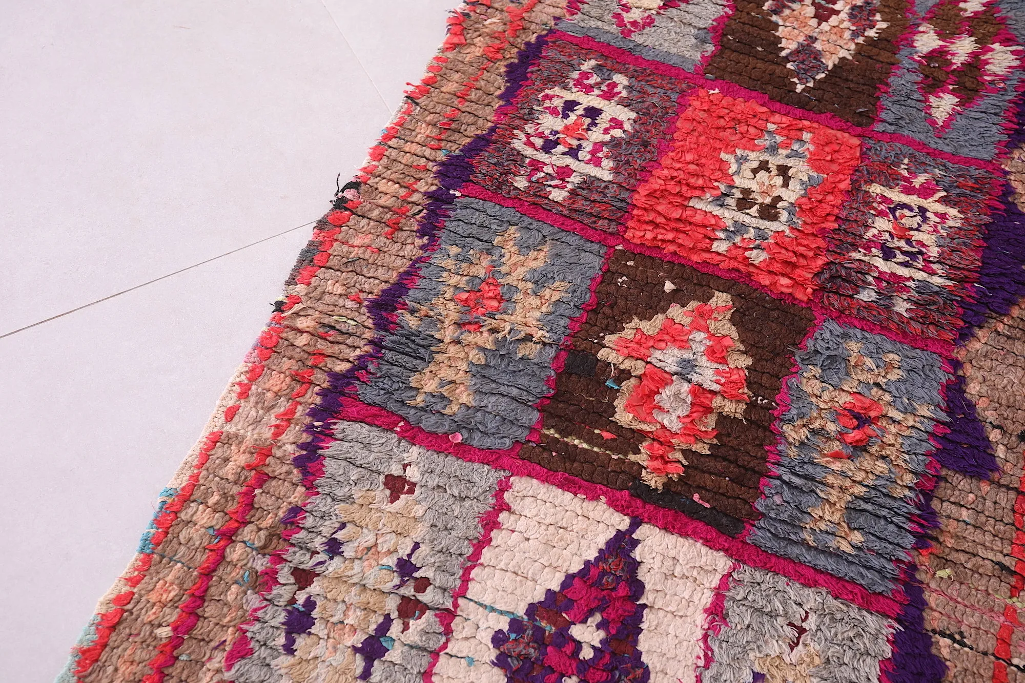 Moroccan Berber Runner Rug – 2.3 X 5.9 Feet | Unique Artisan Handwoven