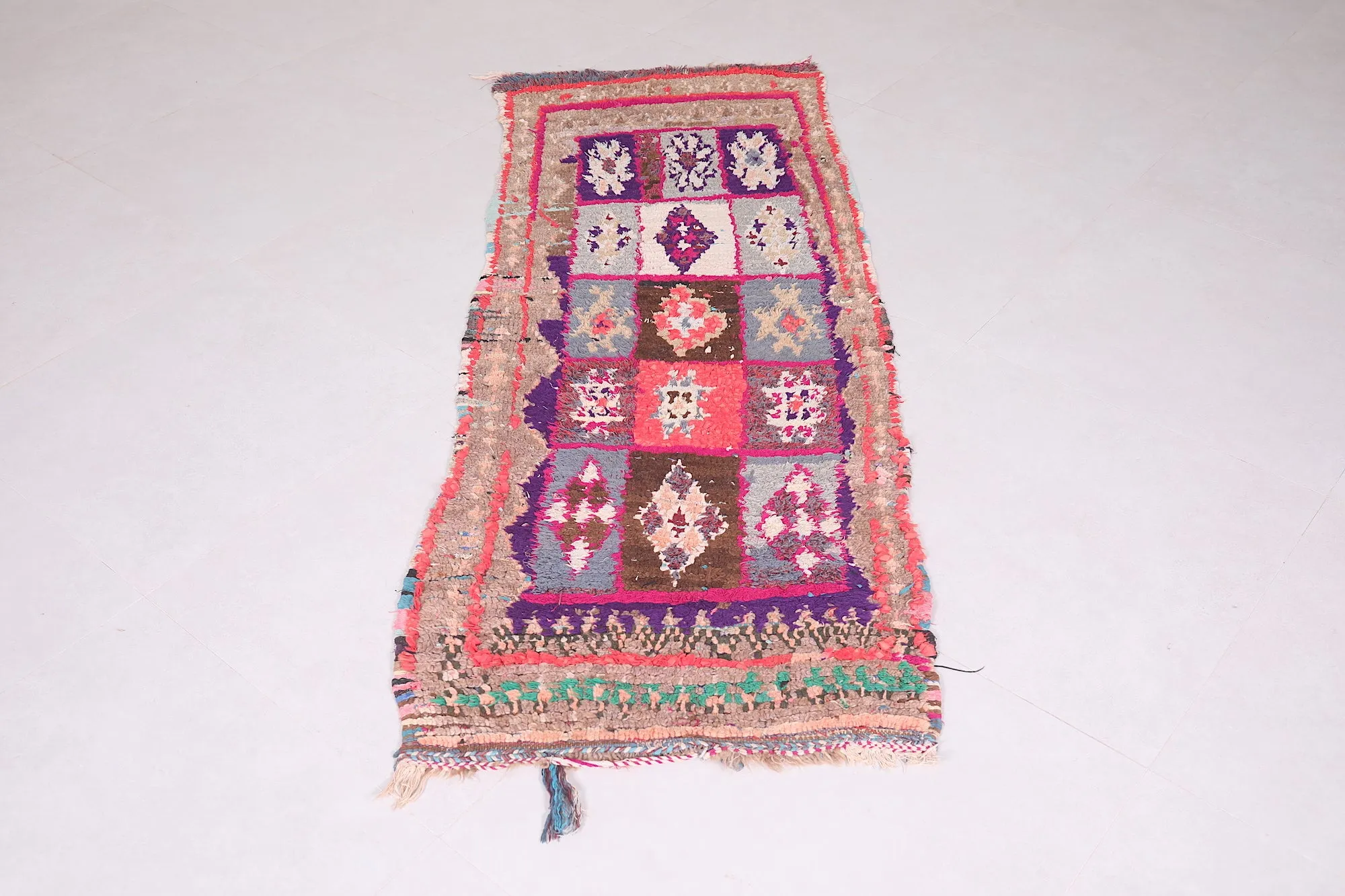 Moroccan Berber Runner Rug – 2.3 X 5.9 Feet | Unique Artisan Handwoven