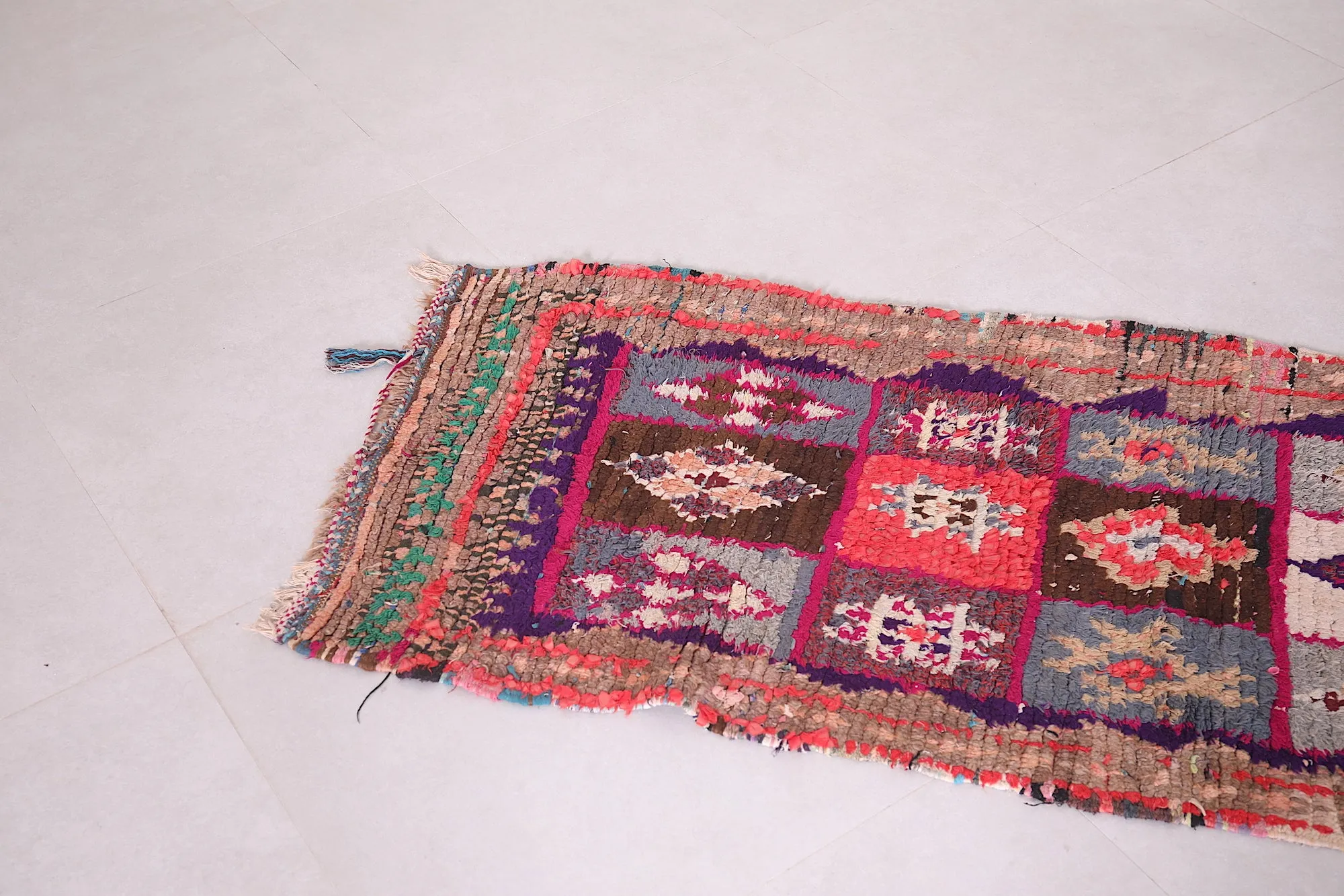 Moroccan Berber Runner Rug – 2.3 X 5.9 Feet | Unique Artisan Handwoven