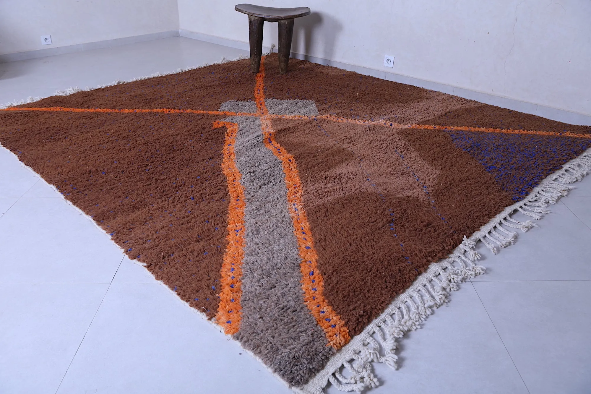 Moroccan Contemporary rug - Moroccan Brown rug - Berber carpet