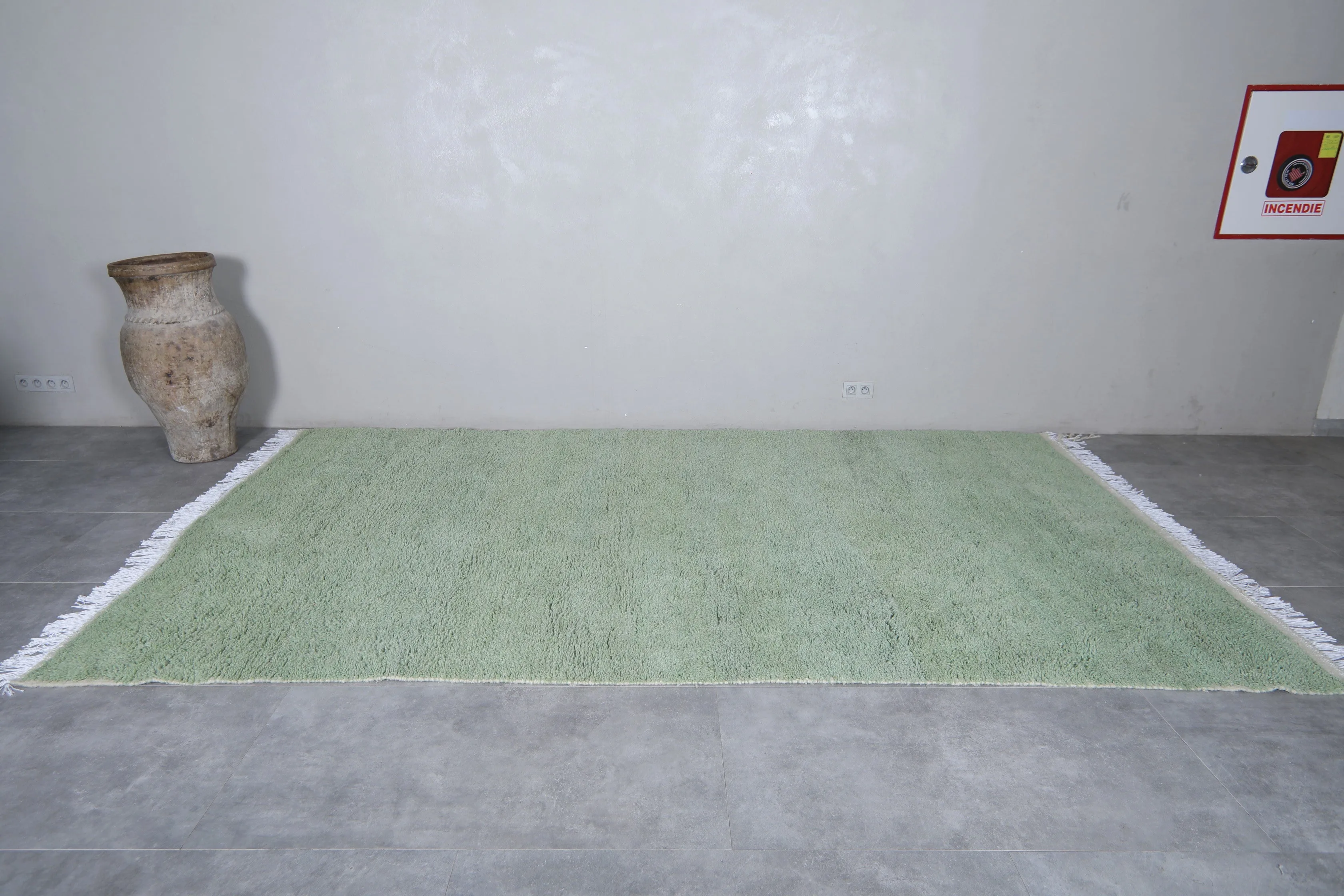 Moroccan Green rug - Moroccan rug - Beni ourain rug