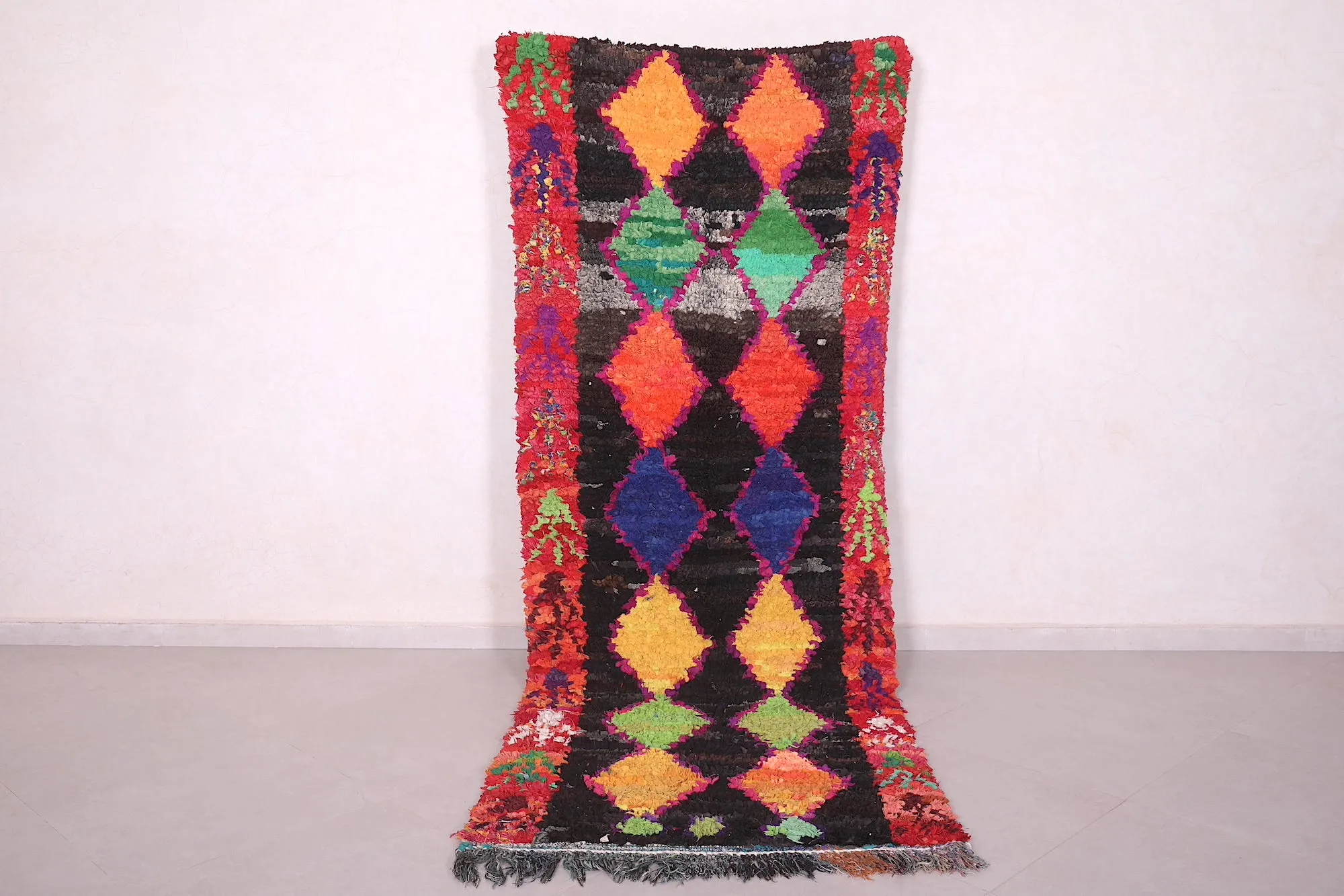 Moroccan Hallway Rug – Handwoven 3.3 X 8.9 Feet | Vibrant Boho Decor