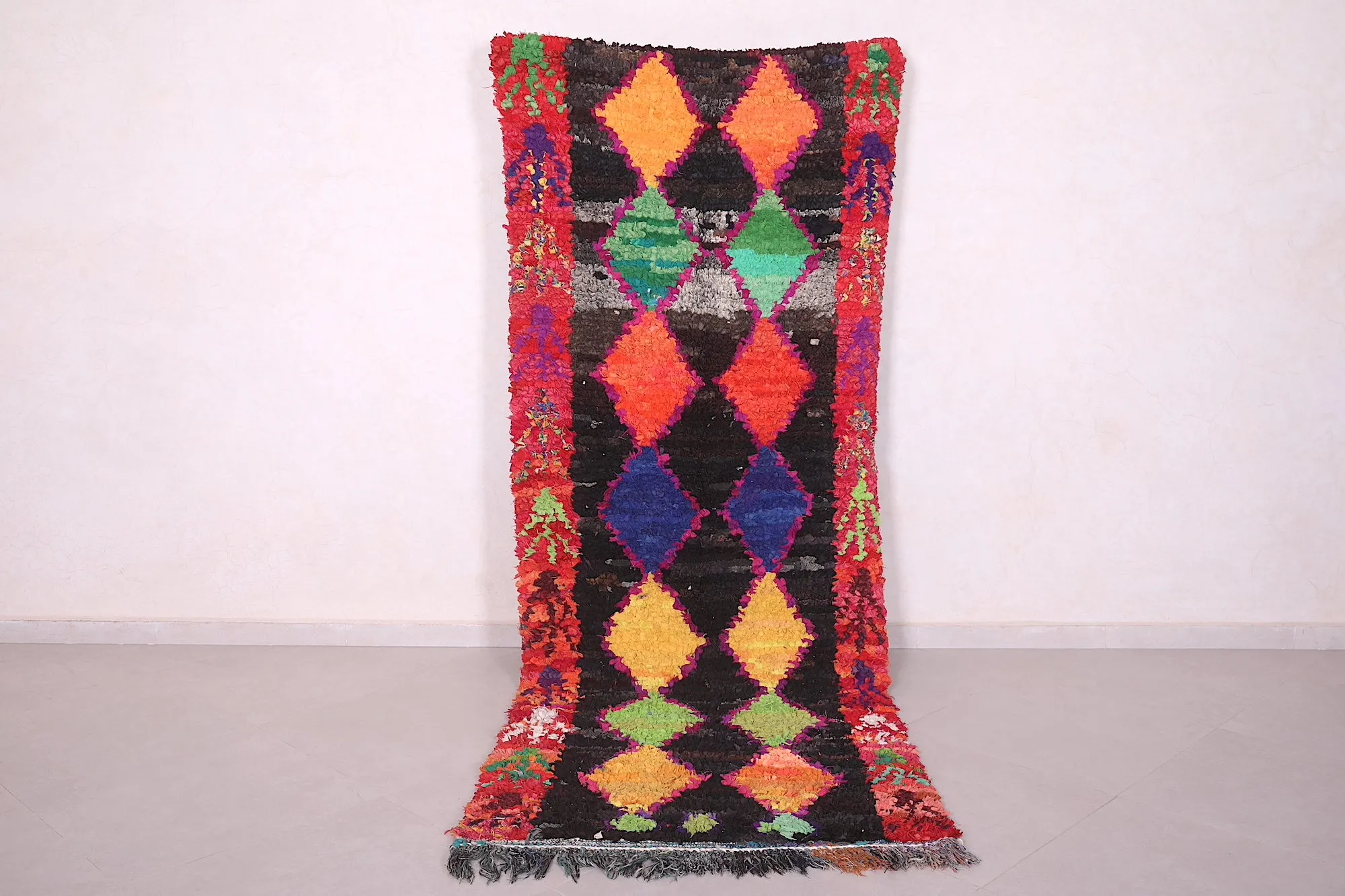 Moroccan Hallway Rug – Handwoven 3.3 X 8.9 Feet | Vibrant Boho Decor