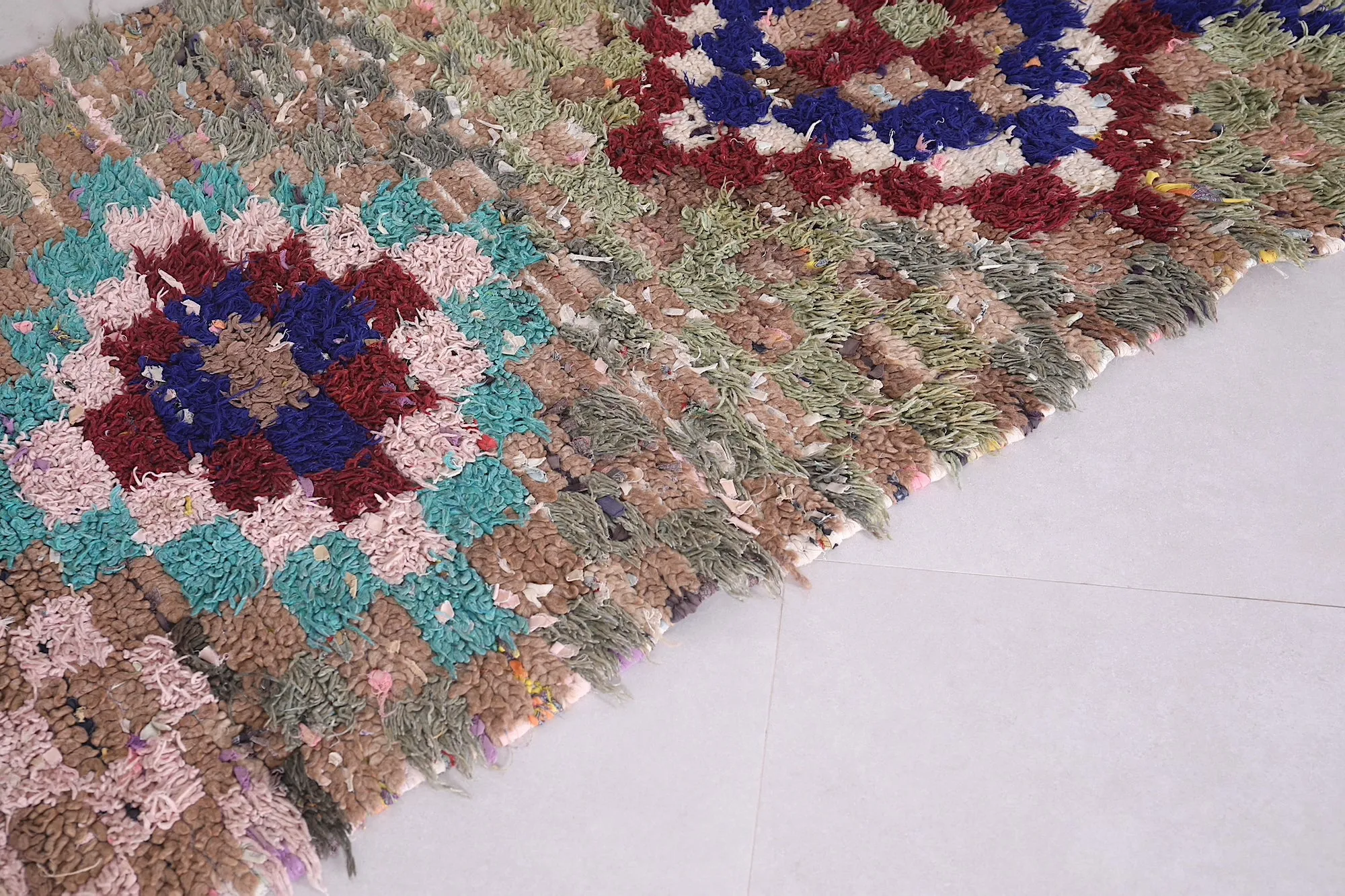 Moroccan Handmade Rug 2.7 X 5.5 Feet - Vintage Berber Design