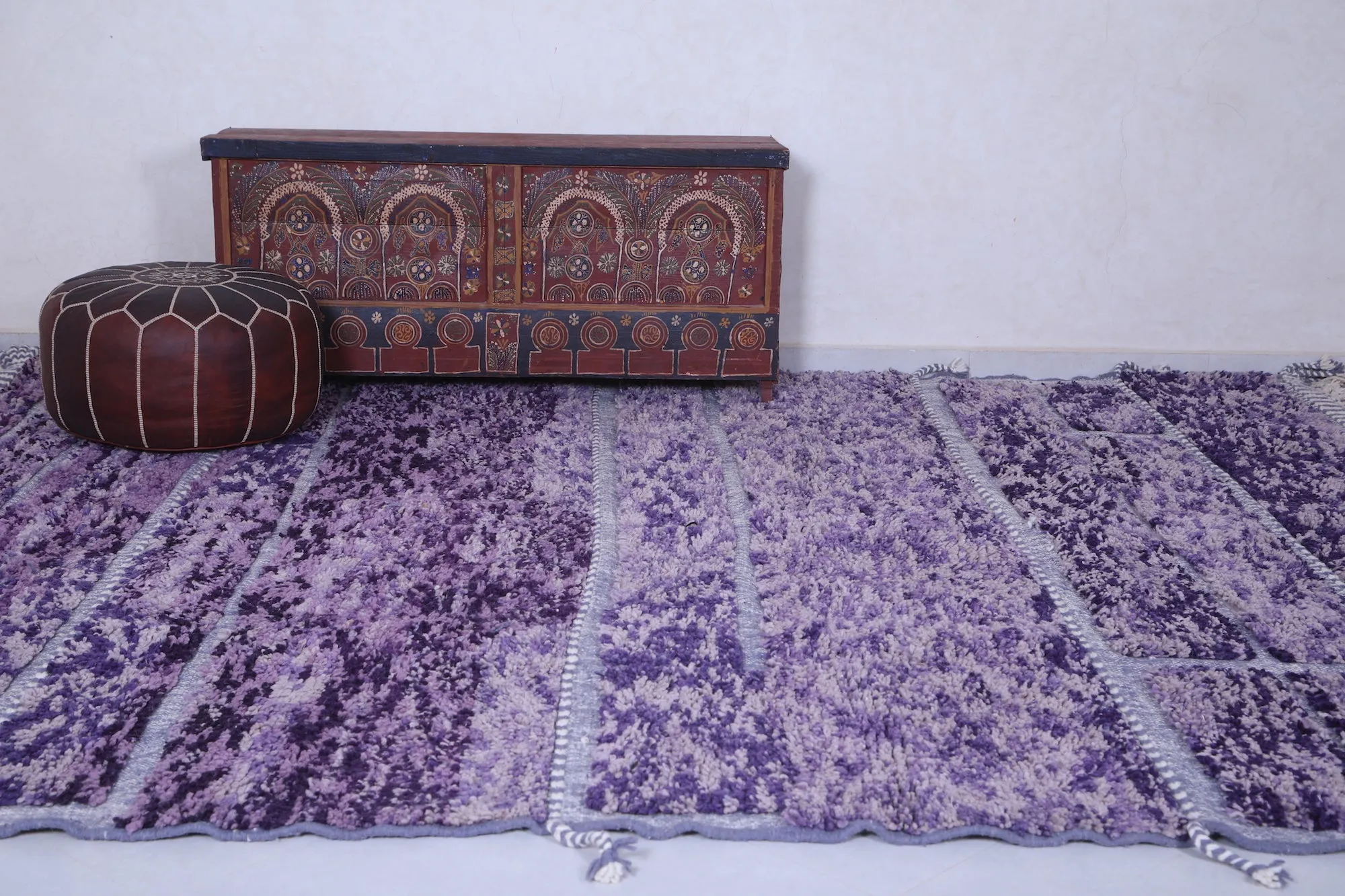 Moroccan Purple rug - Custom area rug - Wool rug