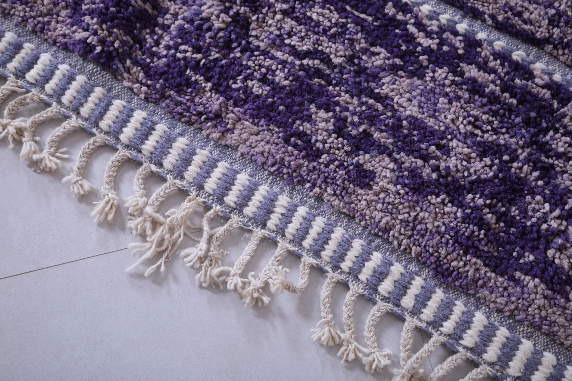 Moroccan Purple rug - Custom area rug - Wool rug