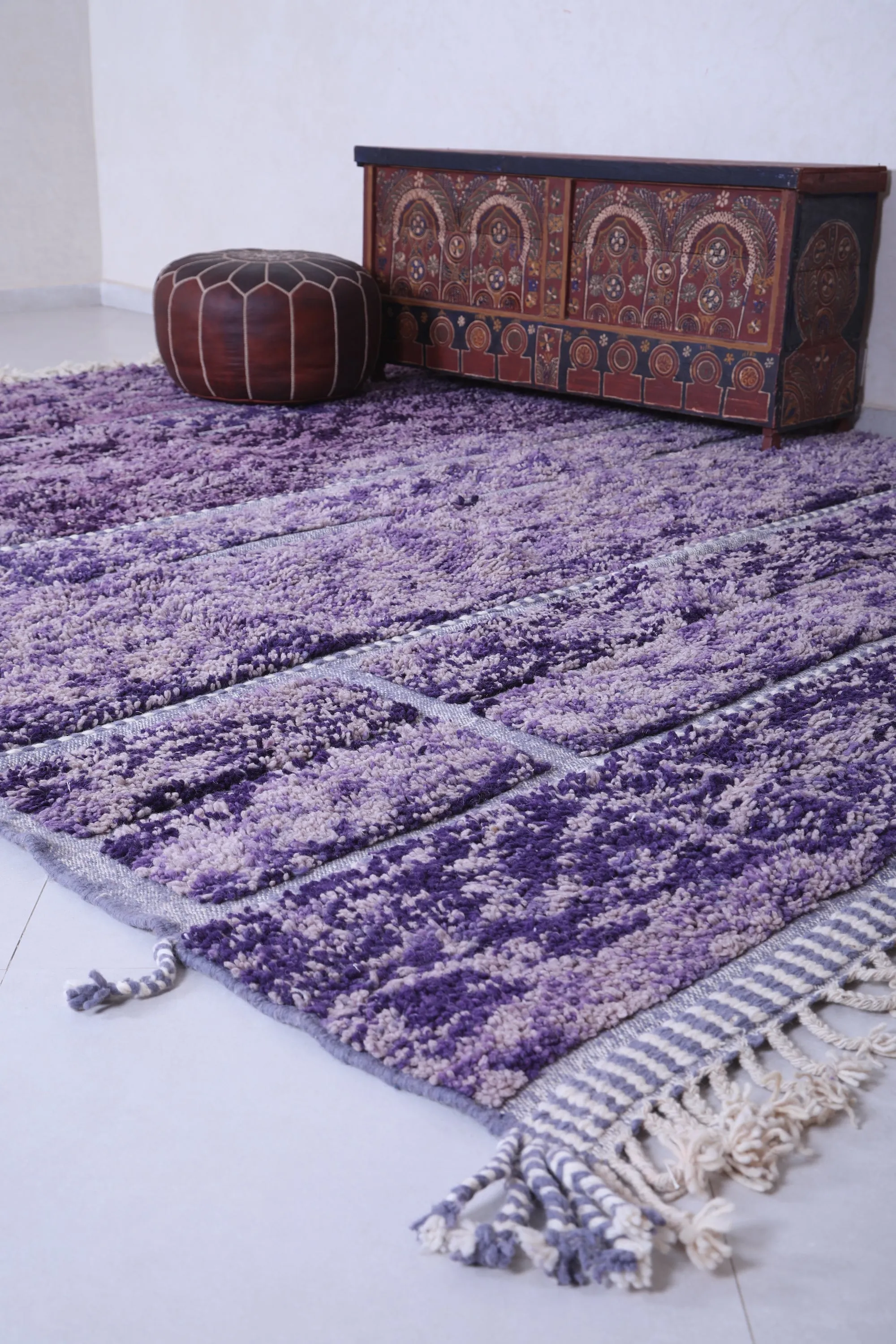 Moroccan Purple rug - Custom area rug - Wool rug
