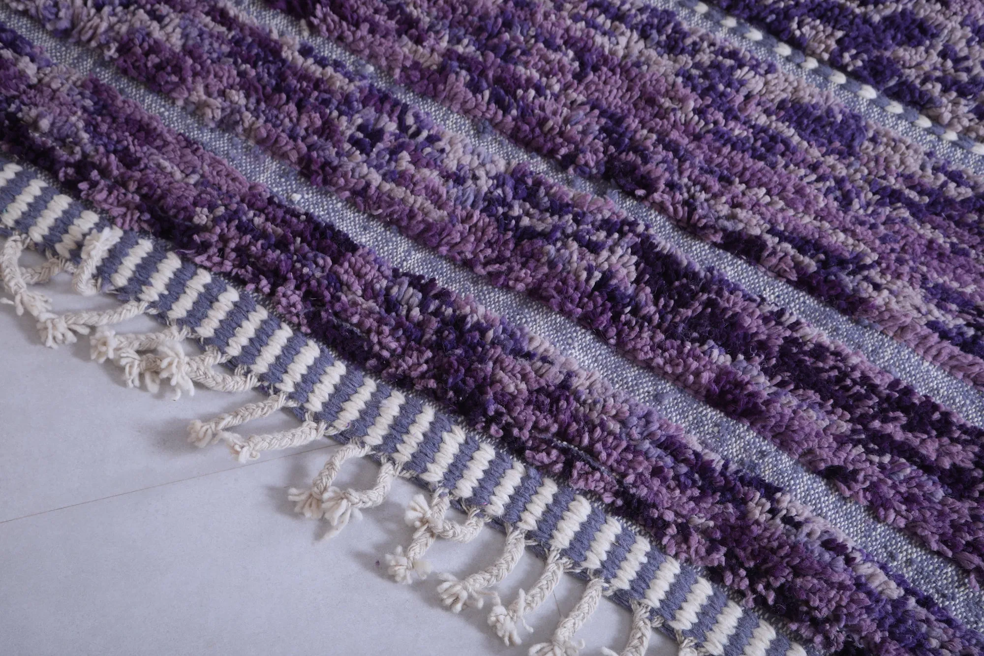 Moroccan Purple rug - Custom area rug - Wool rug
