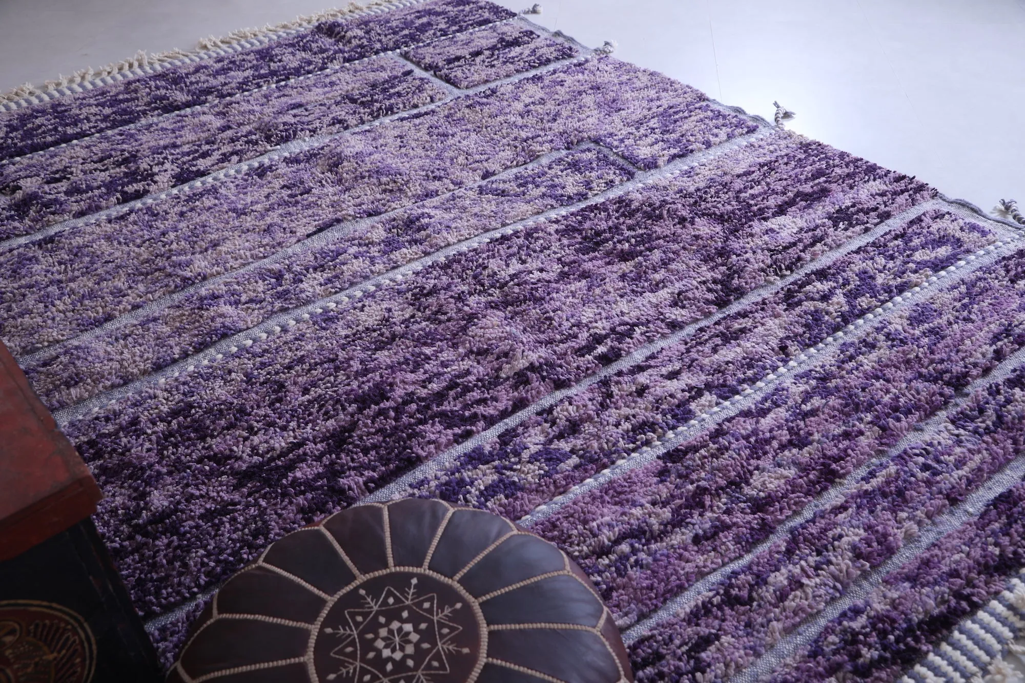 Moroccan Purple rug - Custom area rug - Wool rug
