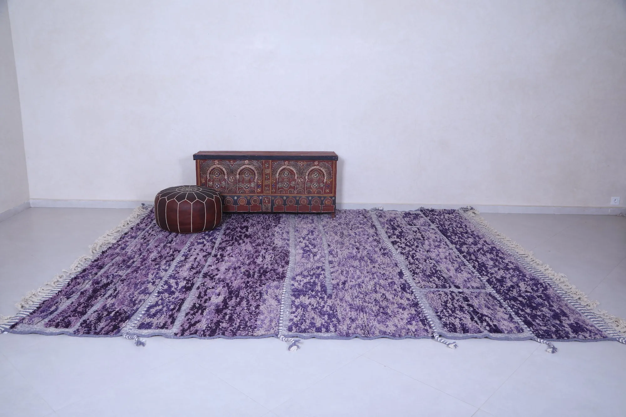 Moroccan Purple rug - Custom area rug - Wool rug