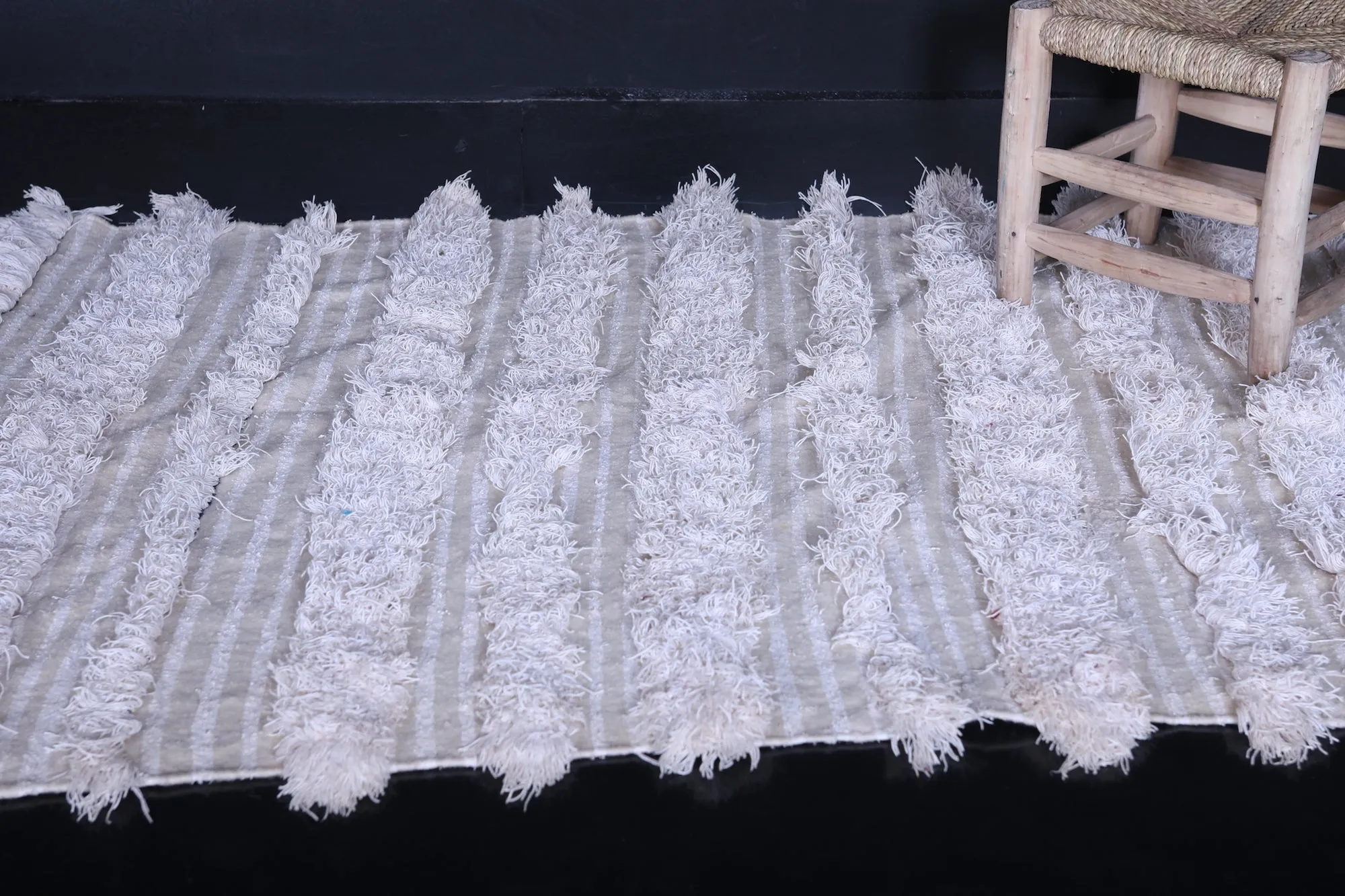 Moroccan Wedding Blanket - 3.7 FT x 5.6 FT | Handmade Bohemian Decor
