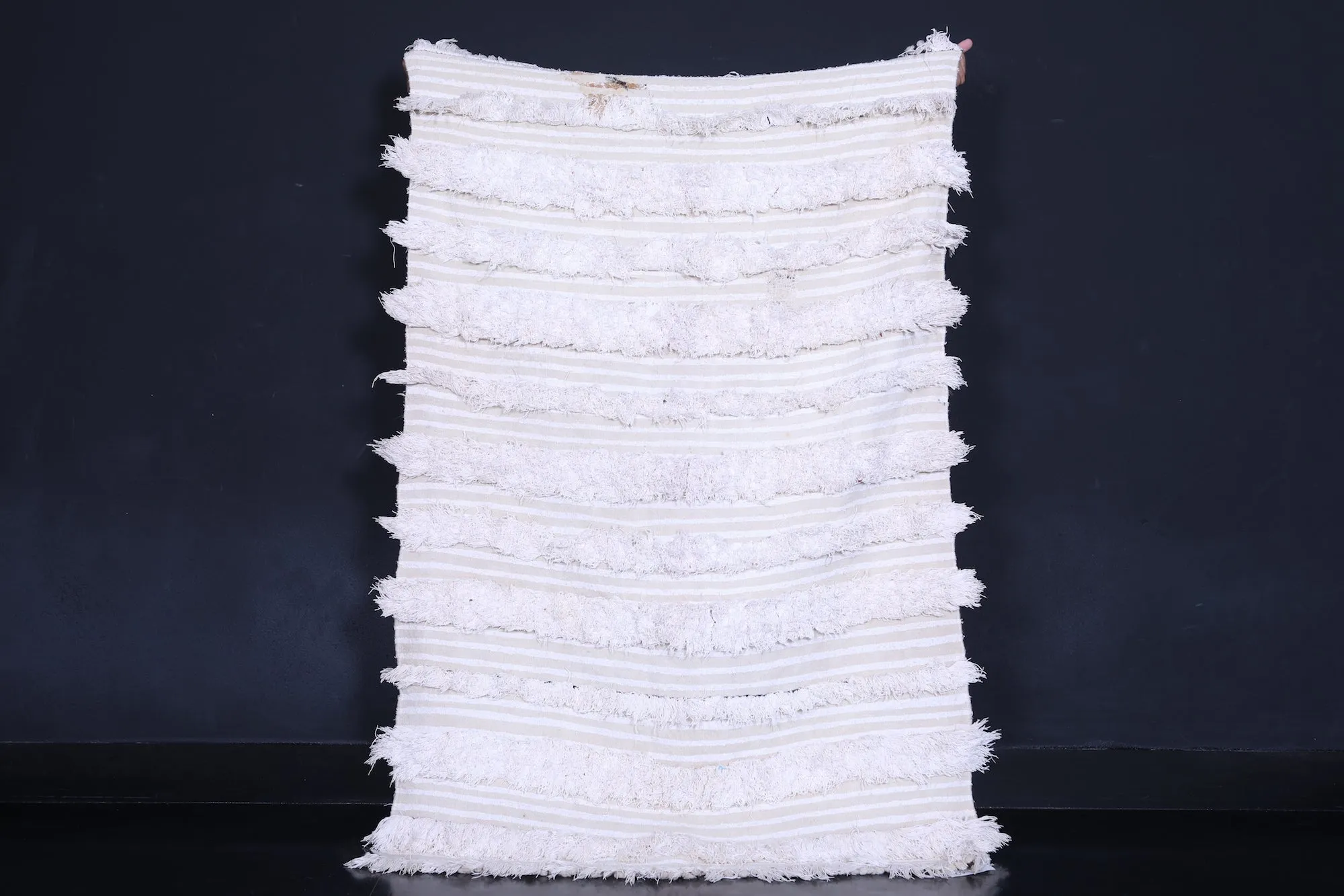 Moroccan Wedding Blanket - 3.7 FT x 5.6 FT | Handmade Bohemian Decor