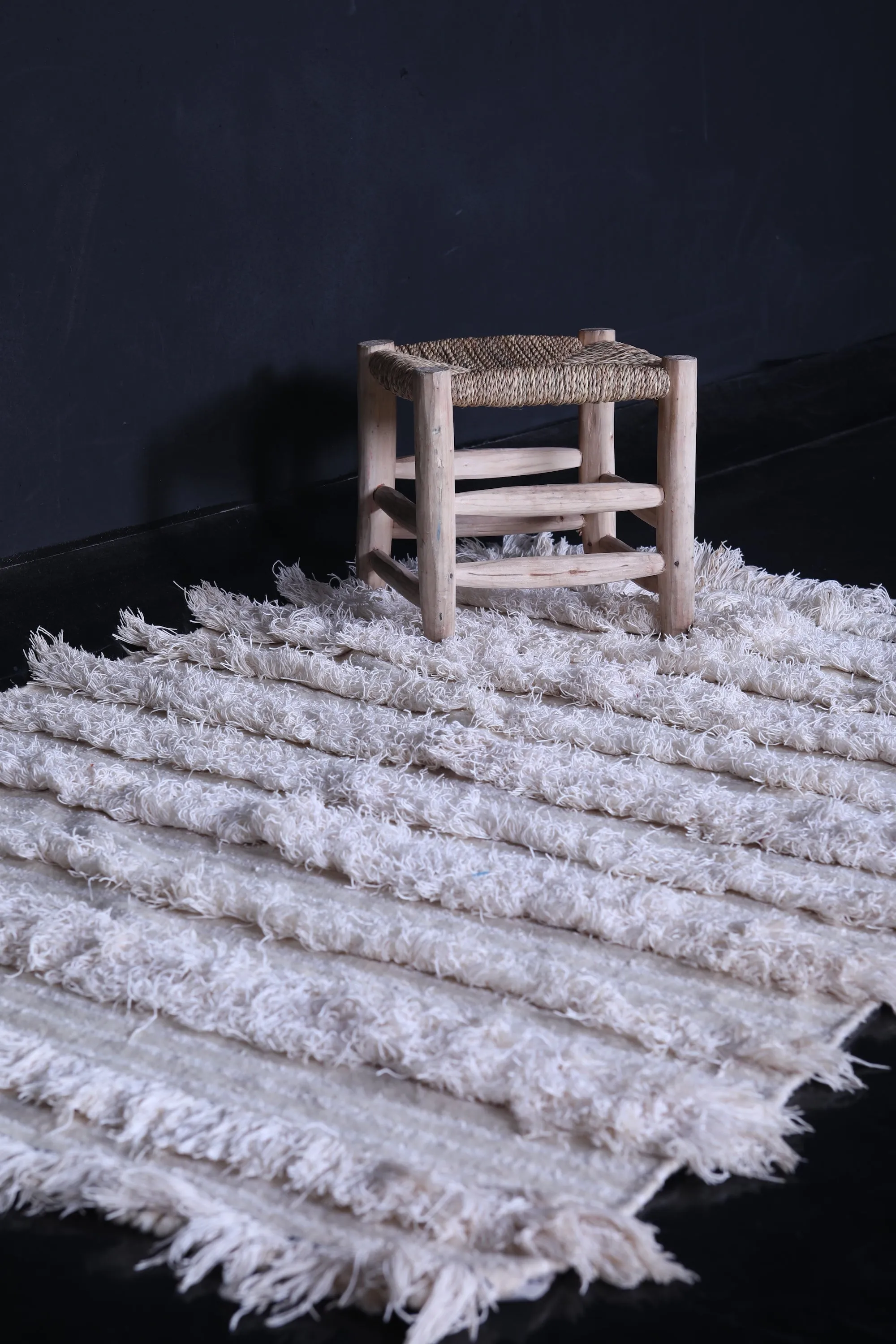 Moroccan Wedding Blanket - 3.7 FT x 5.6 FT | Handmade Bohemian Decor