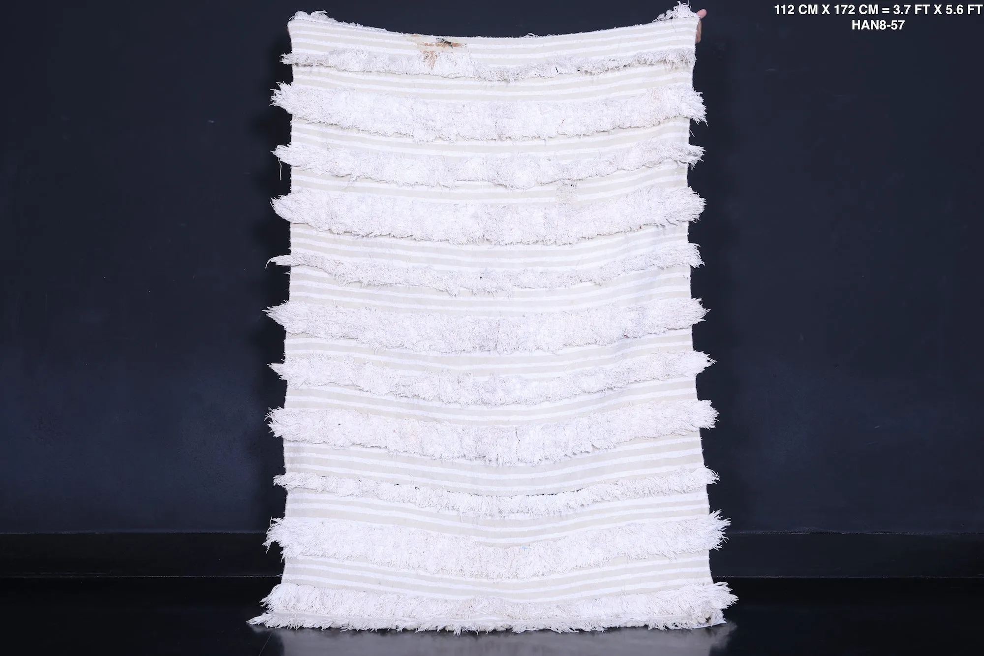 Moroccan Wedding Blanket - 3.7 FT x 5.6 FT | Handmade Bohemian Decor